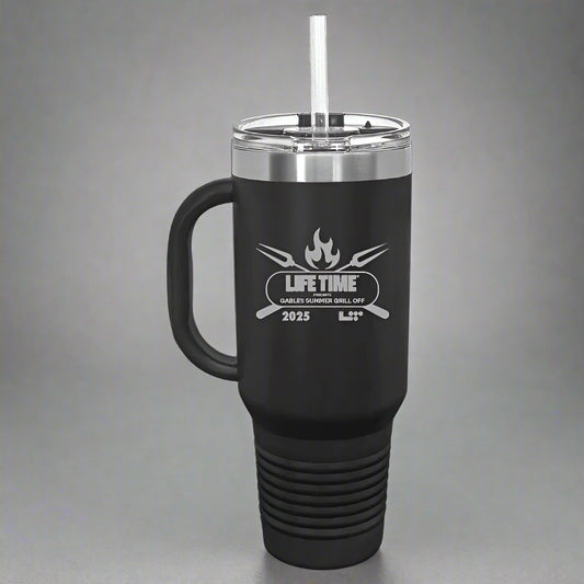 **Pre-Order** Limited Edition, 40oz Travel Mug – 1st Annual Lifetime Gablers Grill Off