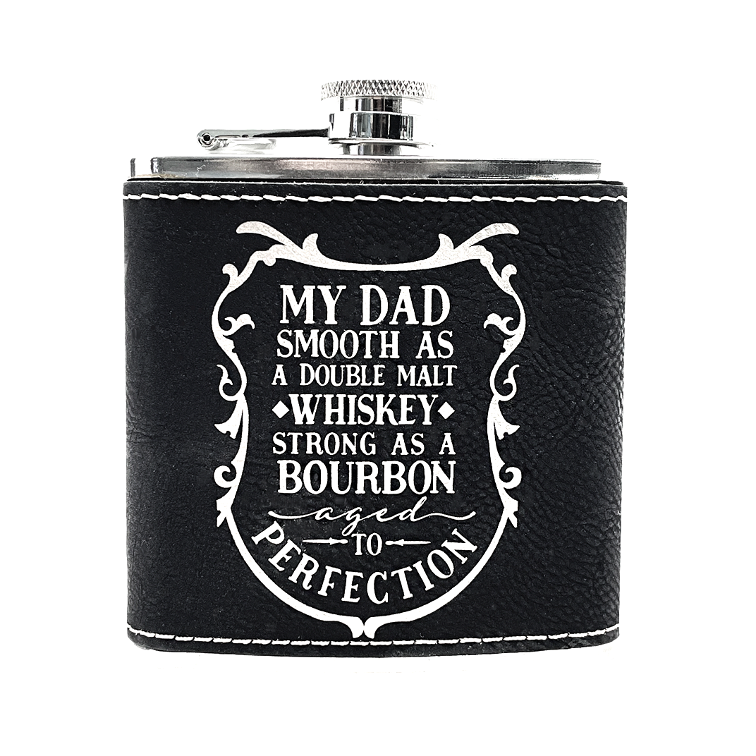 6 oz Leatherette Flask