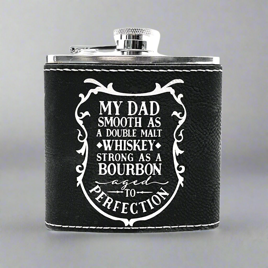 “Smooth as Whiskey” Flask – A Gift for the Dad Who Knows How to Sip in Style