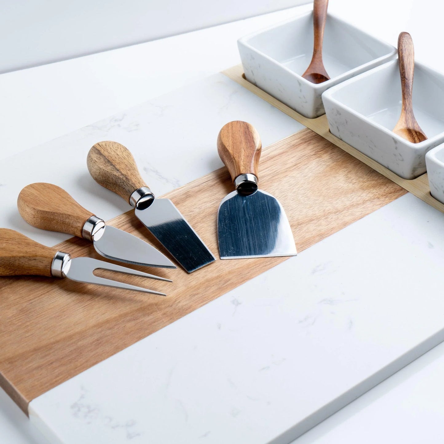 The Signature Entertaining Set | Personalized Gift Set with Engraved Board, Coaster & Wine Glasses (1–4)