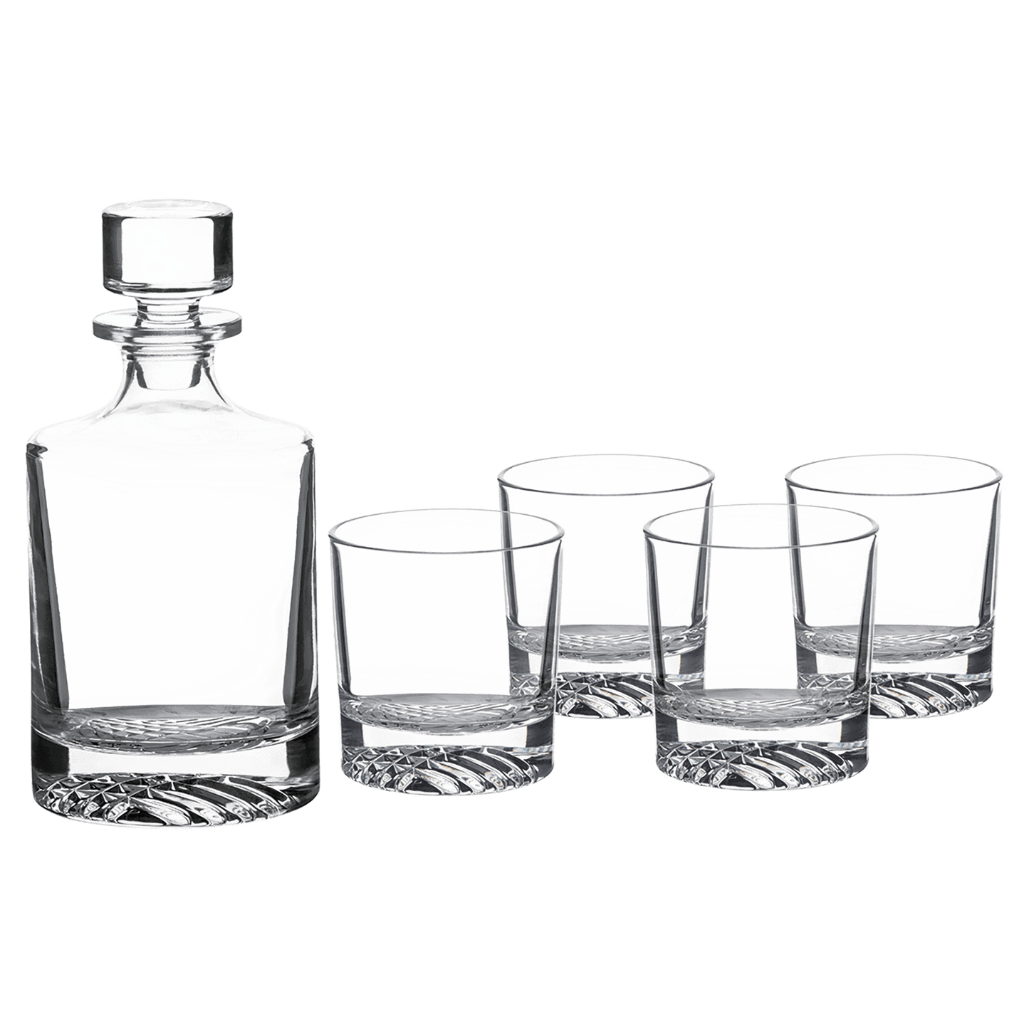 Personalized Round Decanter & Whiskey Glass Gift Set