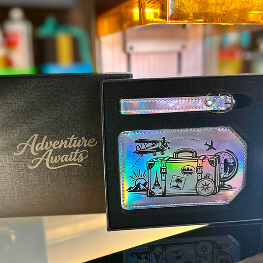 Engraved luggage tag