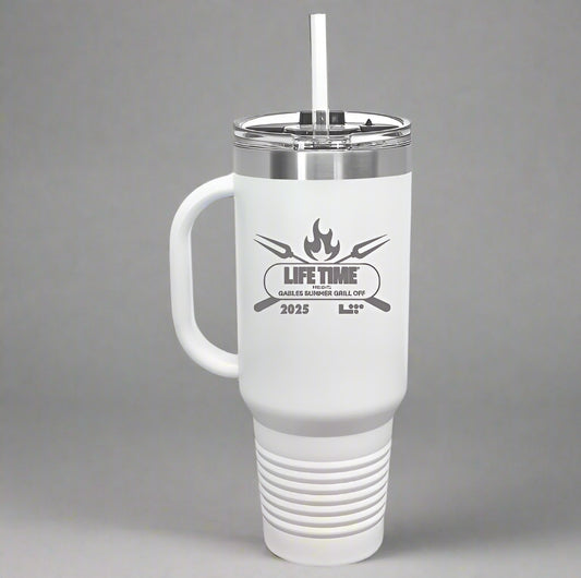 **Pre-Order** Limited Edition, 40oz Travel Mug – 1st Annual Lifetime Gablers Grill Off