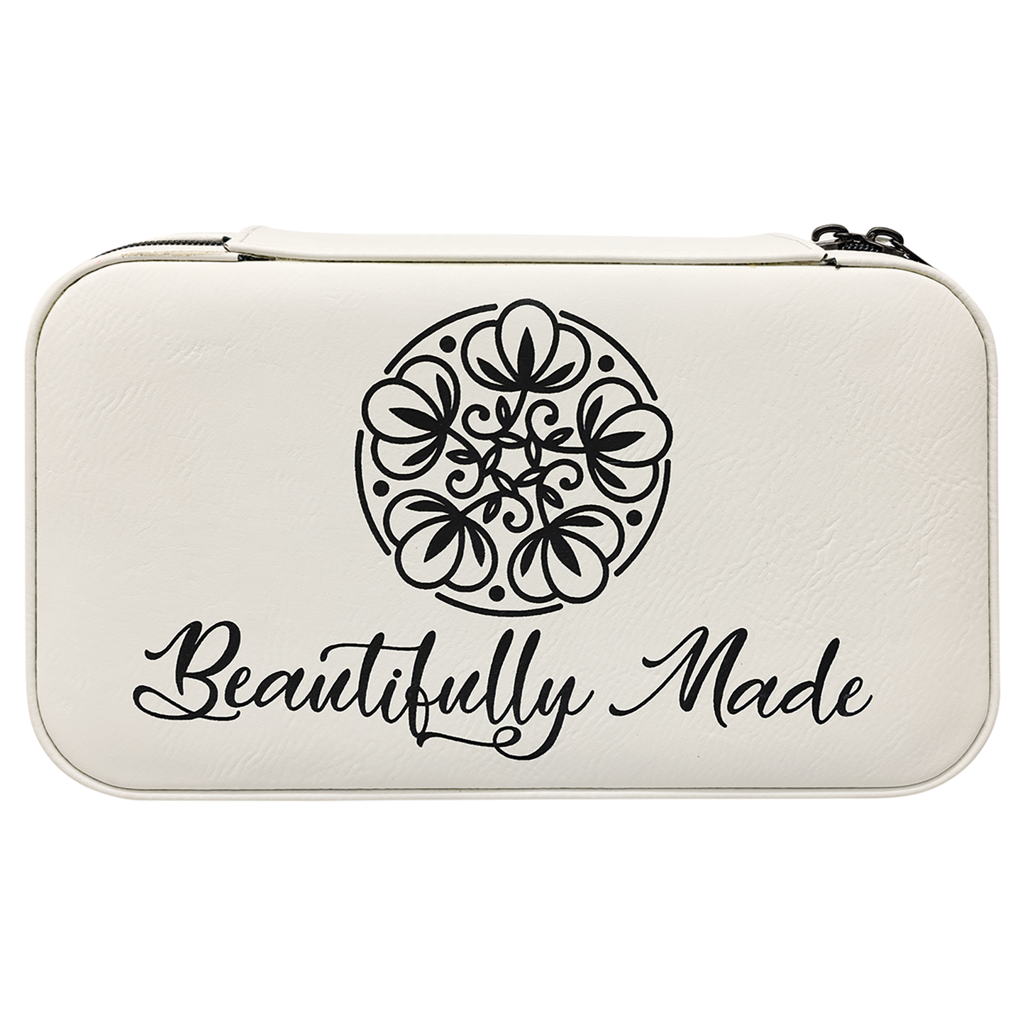 7 1/2" X 4 1/2" Laserable Leatherette Travel Jewelry Box