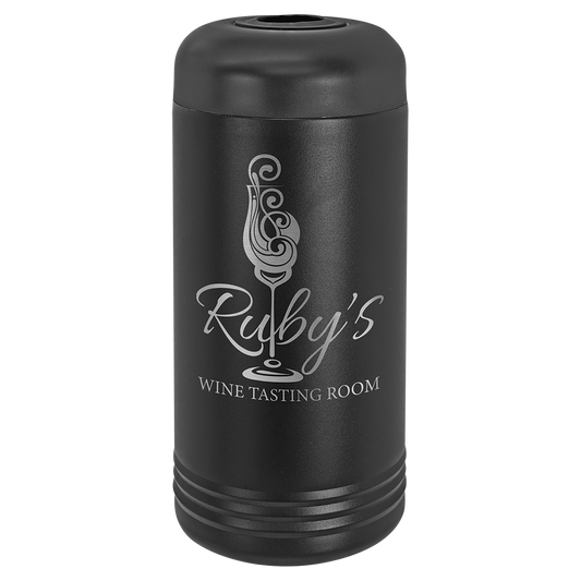 Black - Insulated Wine Chiller - Personalized and Engraved for Gifting