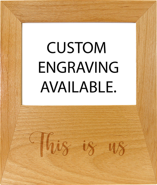 Genuine Red Alder 4x 6 Picture Frame with 4 1/2 x 8