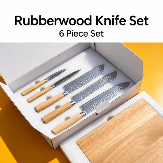 Knife set on magnetic stand