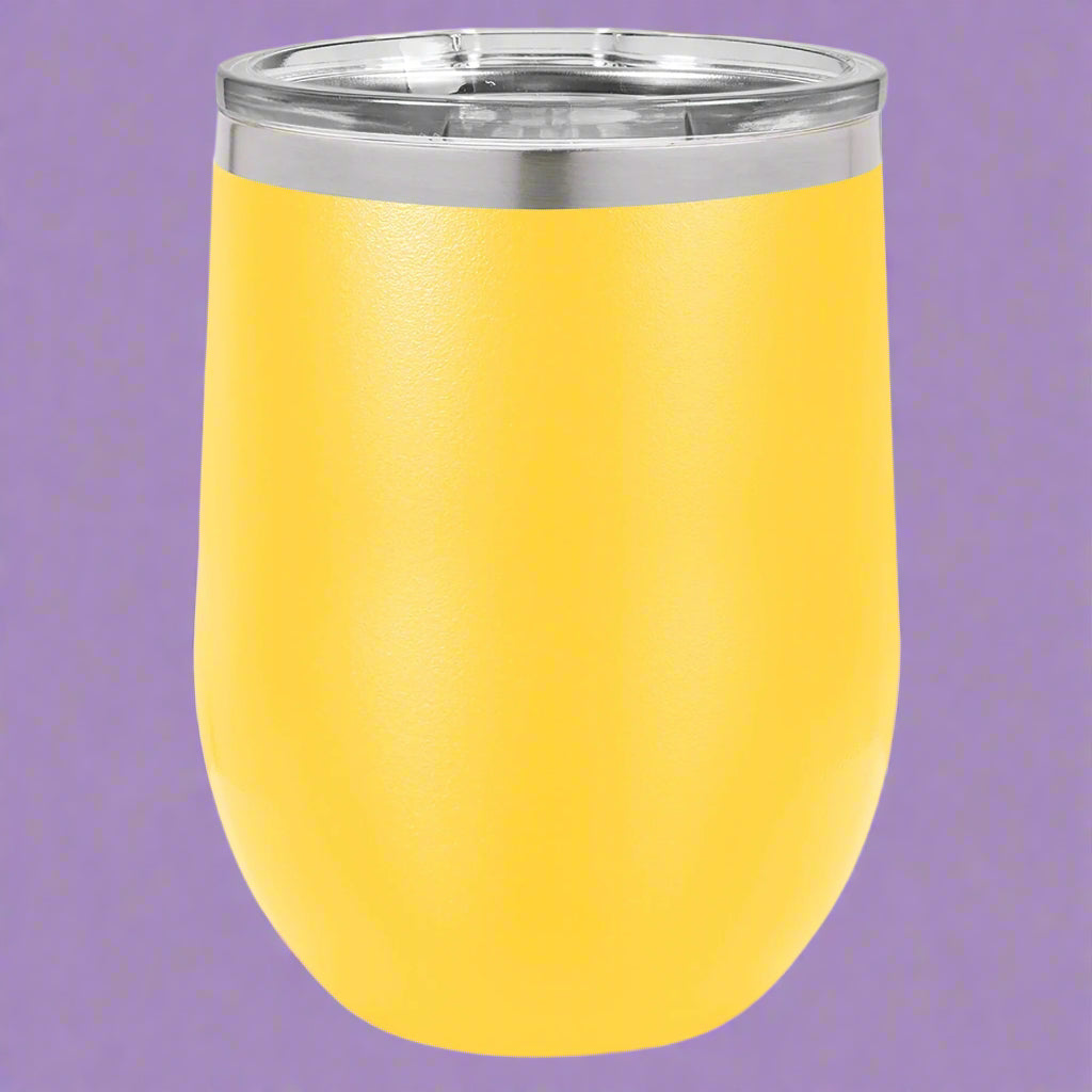 Custom 12 oz Stemless Wine Tumblers - Perfect for Gifting and Events