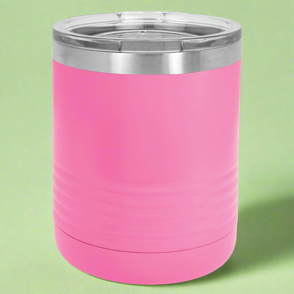 Personalized 10oz Lowball Tumblers | Custom Laser Engraved Drinkware