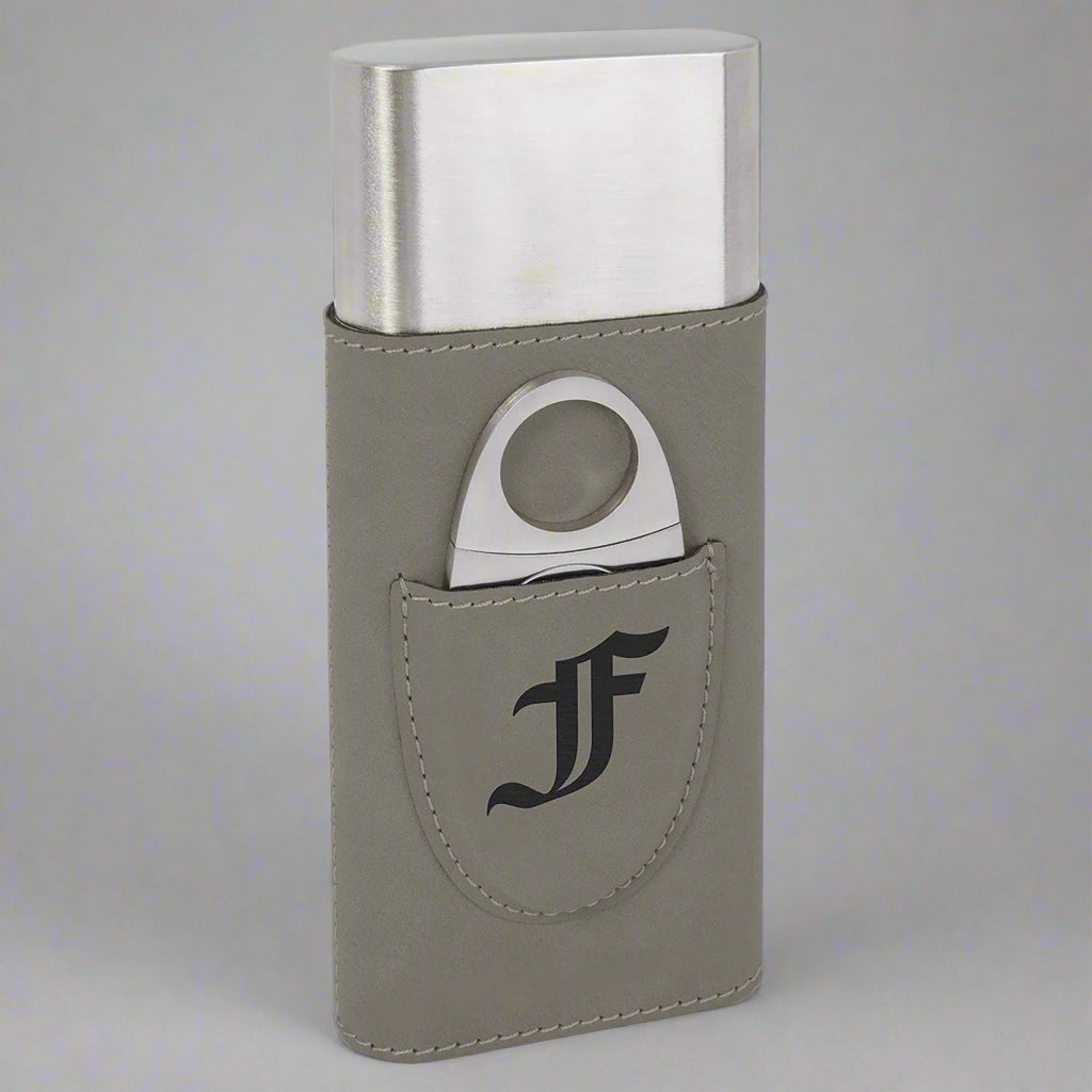 Leatherette Cigar Case with Cutter - The Perfect Gift for Cigar Lovers