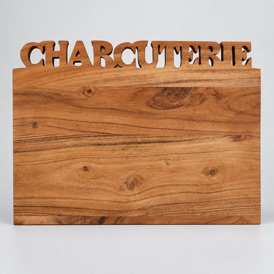 11 x 17 inch acacia wood charcuterie and cutting board for custom engraving – view 2