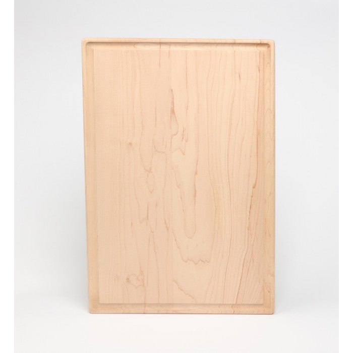 SOLID MAPLE CUTTING BOARD WITH JUICE GROOVE 11" x 17"