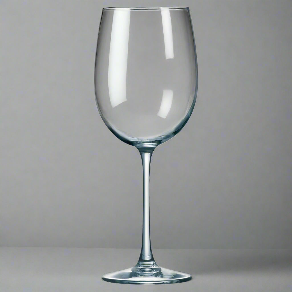 19 oz engraved wine glass, laser engraved by Carve & Burn in Miami