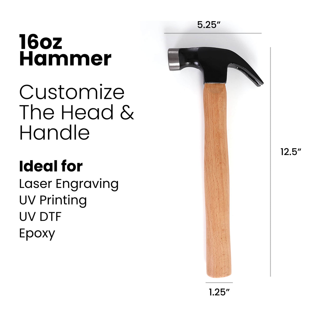 Engravable hammer handle
