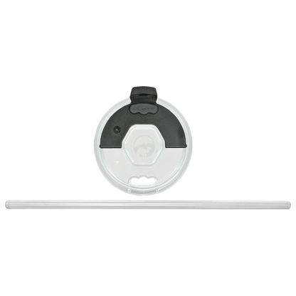 40 oz travel mug lid and straw shown separately