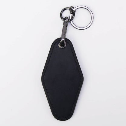 Black motel keychain