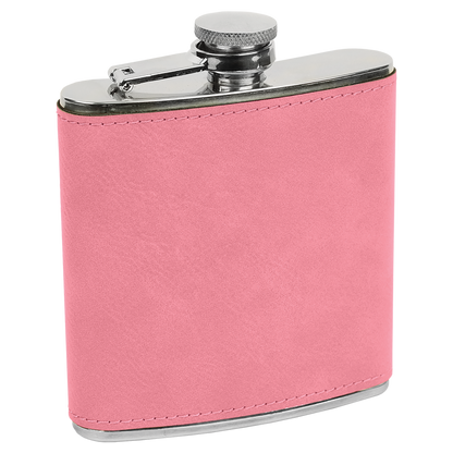 6 oz Leatherette Flask