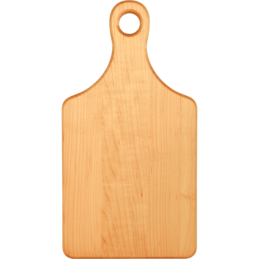 13 1/2" x 7" Maple Paddle Shaped Cutting Board