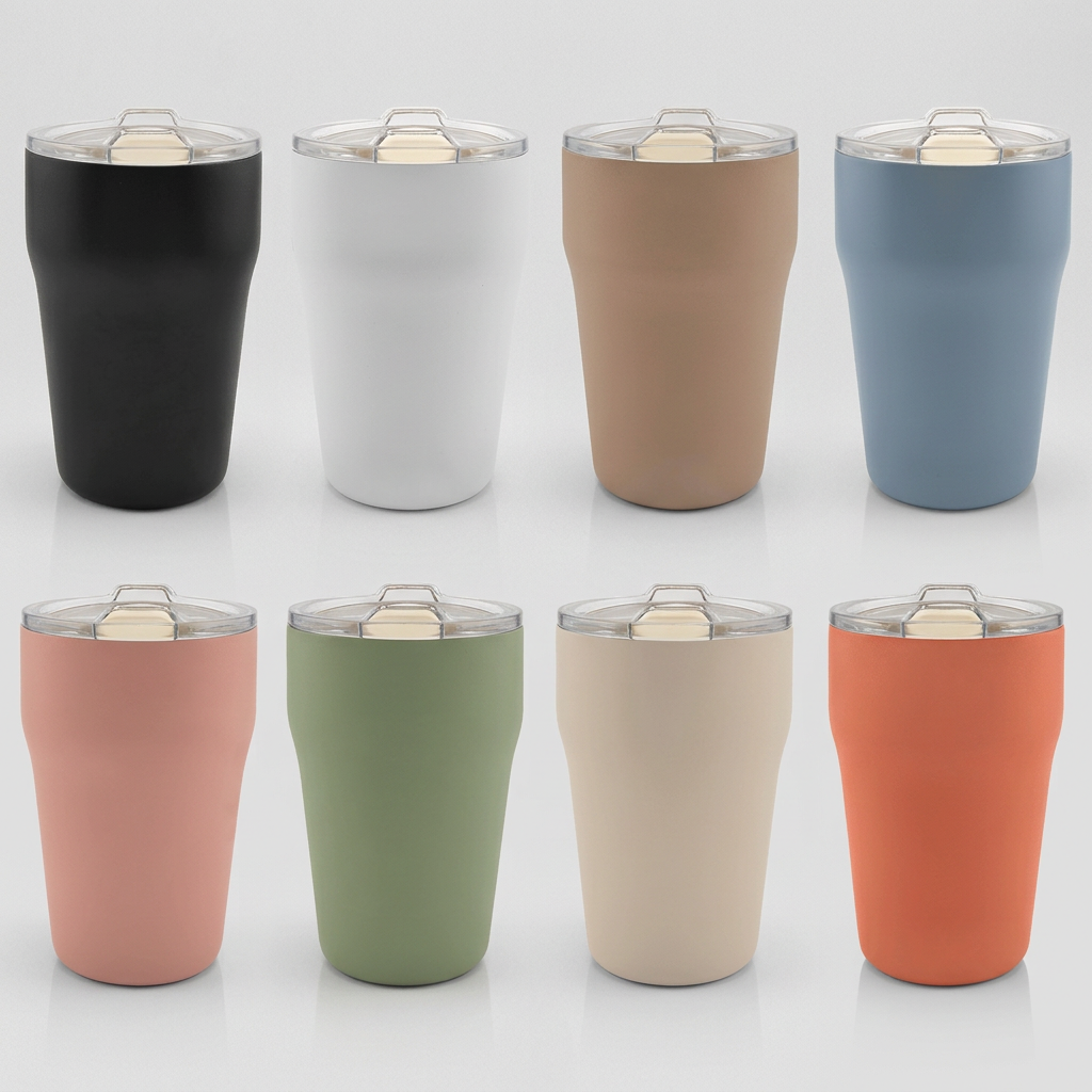 13 oz Stackable Ceramic-Lined Tumbler – stacked set