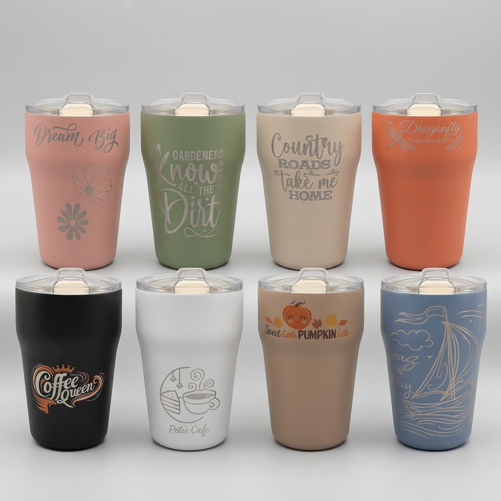 13 oz Stackable Ceramic-Lined Tumbler in 8 colors