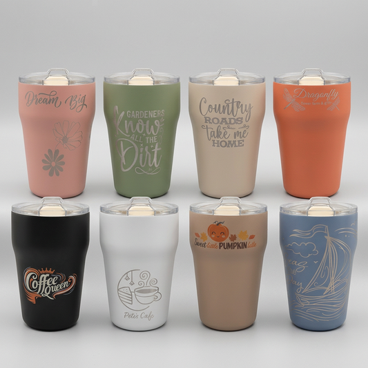 13 oz Stackable Ceramic-Lined Tumbler in 8 colors
