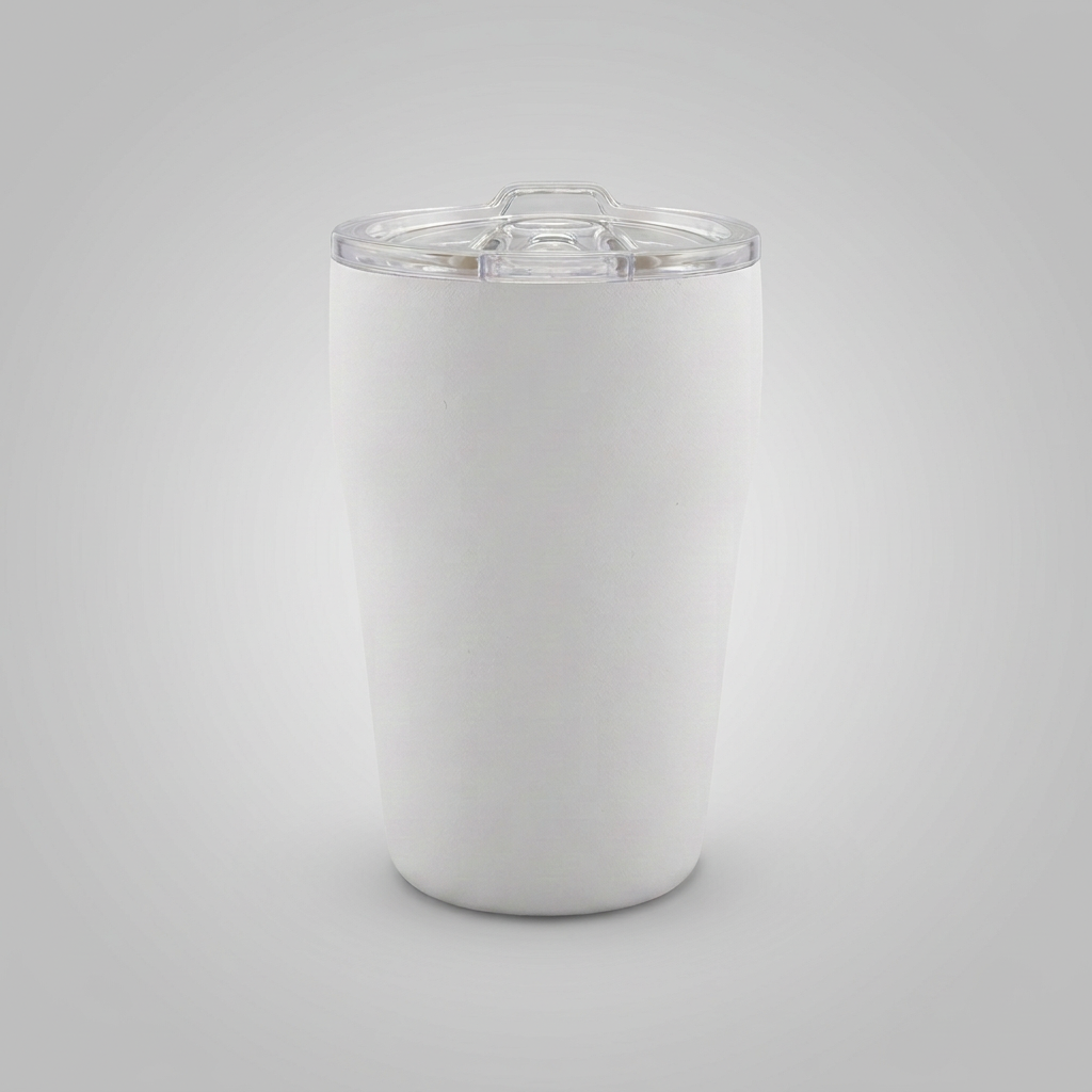 13 oz Stackable Ceramic-Lined Tumbler – White – view 2