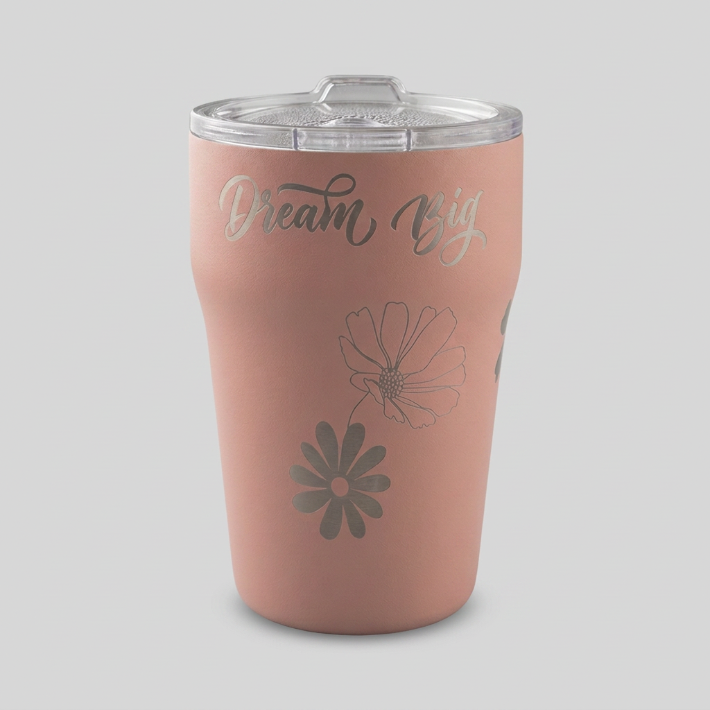 13 oz Stackable Ceramic-Lined Tumbler – Dusty Rose