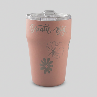 13 oz Stackable Ceramic-Lined Tumbler – Dusty Rose