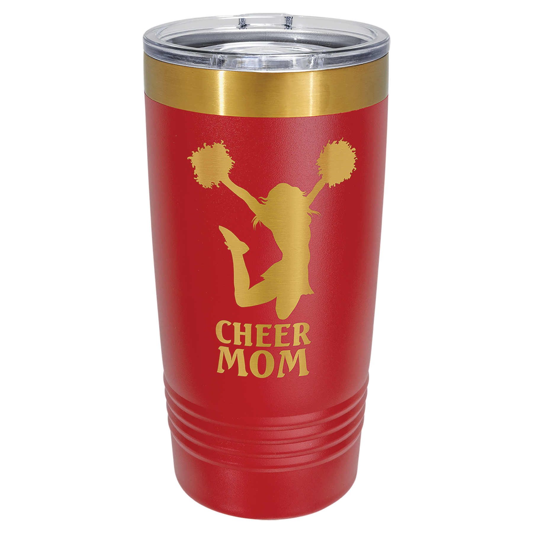 Ion Colors * 20oz Tumbler with Custom Laser Design Red / Bright Gold