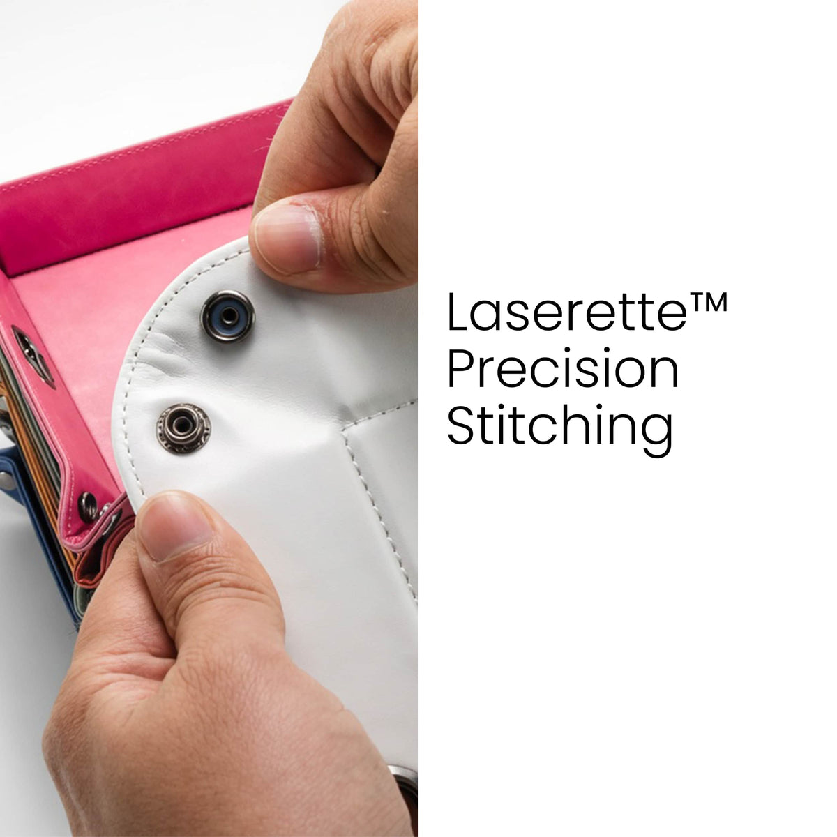 Valet tray precision stitching