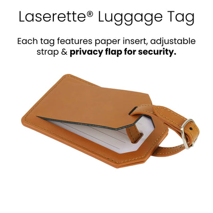 Luggage tag privacy flap