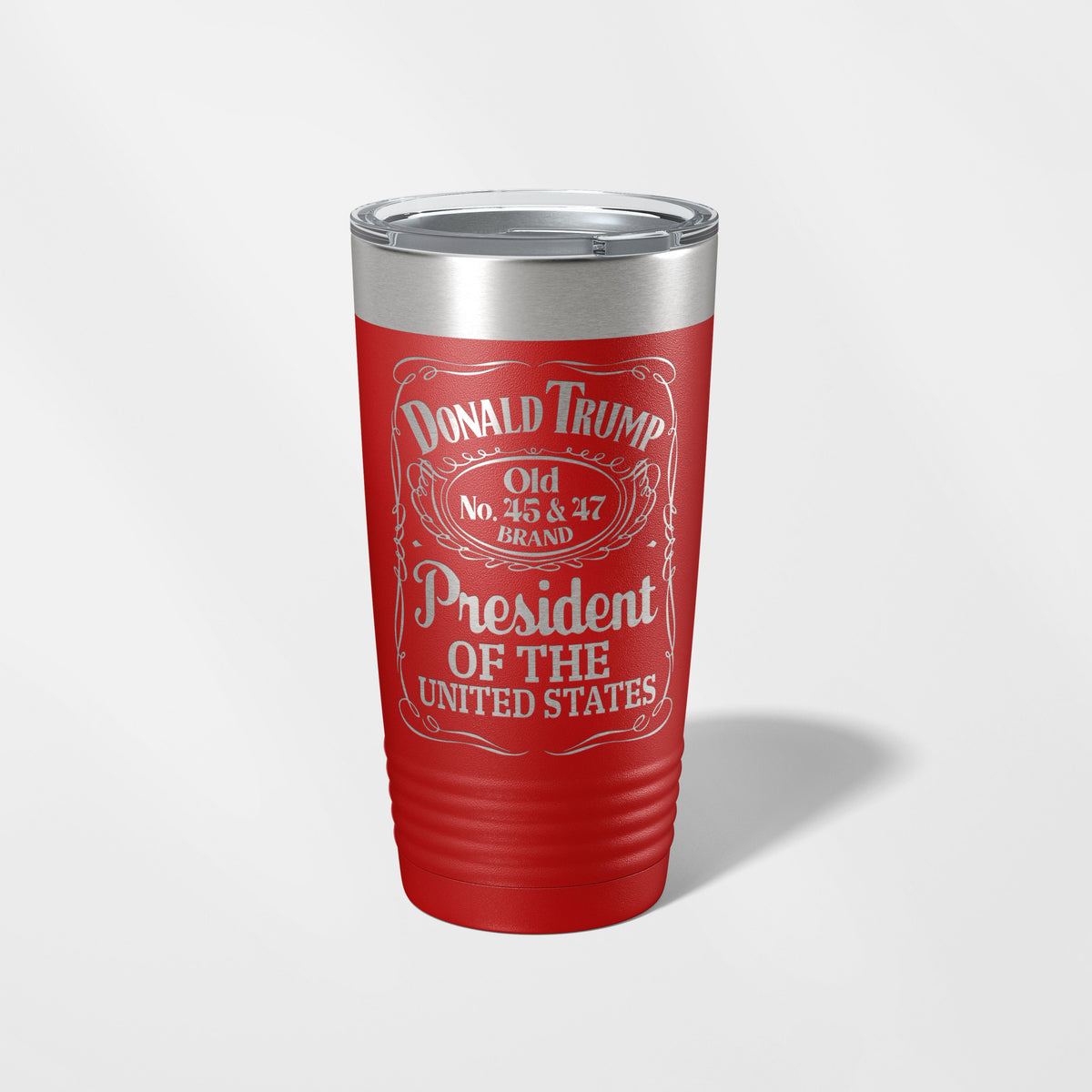 Smooth as Trump 45 & 47 tumbler in Red by Carve & Burn, Miami
