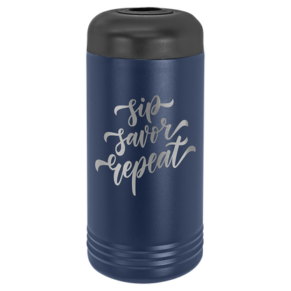 Wine chiller in Navy Blue by Carve & Burn, Miami