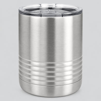 10 oz Lowball Tumbler in Silver by Carve & Burn, Miami