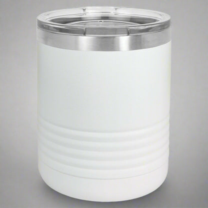 10 oz Lowball Tumbler in White by Carve & Burn, Miami