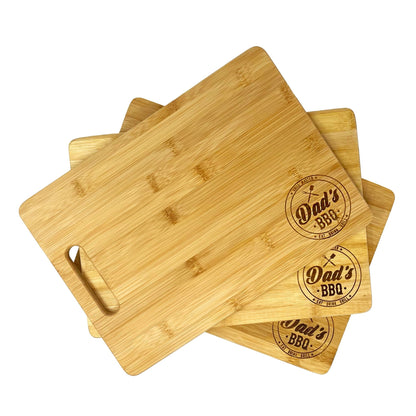 Dad's BBQ small Bamboo cutting board  9.75 x 13.75 – Carve and Burn  Designs, Inc