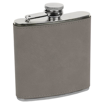 6 oz Leatherette Flask