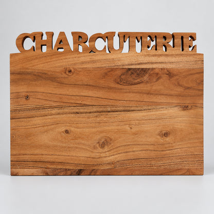 11 x 17 inch acacia wood charcuterie and cutting board for custom engraving – view 2