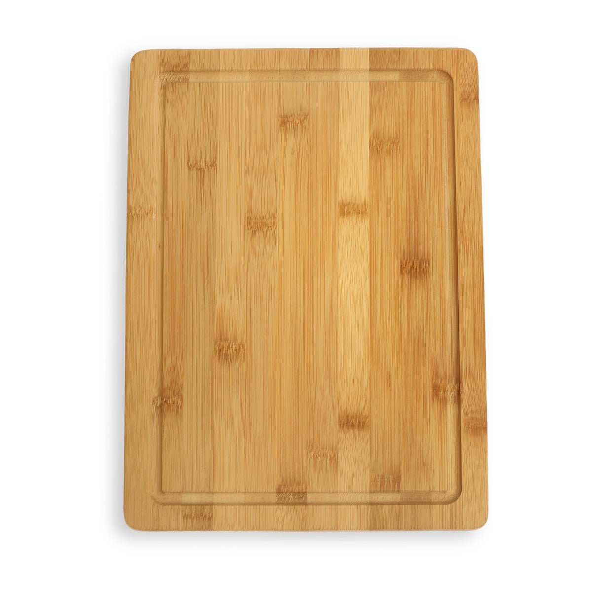 SOLID BAMBOO CUTTING BOARD WITH JUICE GROOVE | 10in x 14in