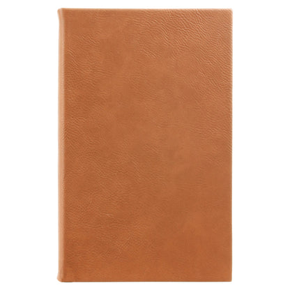 Rawhide leatherette journal, ready for custom engraving