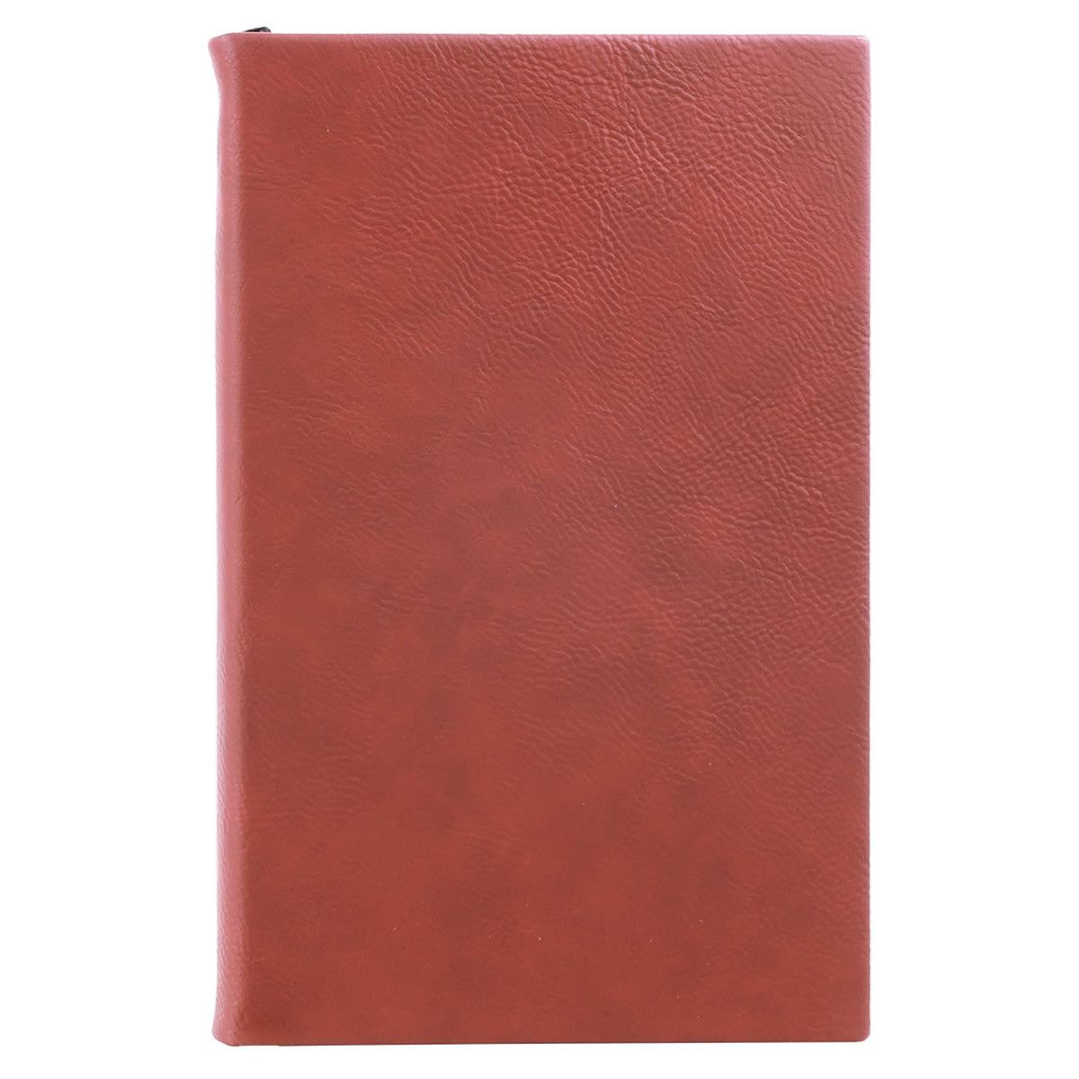 Rose red leatherette journal, ready for custom engraving
