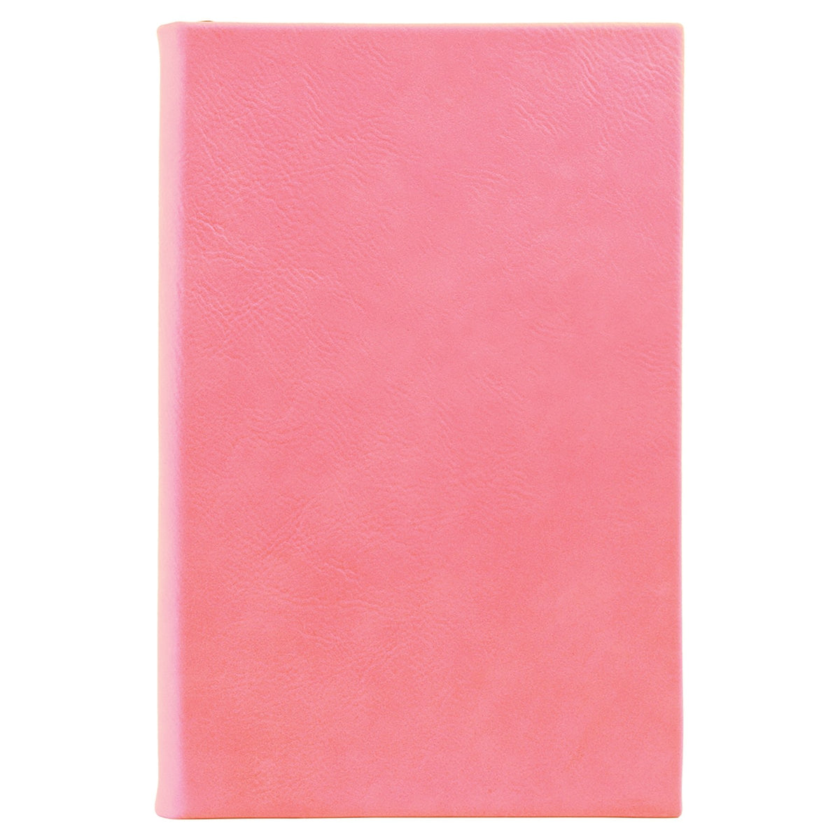 Pink leatherette journal, ready for custom engraving