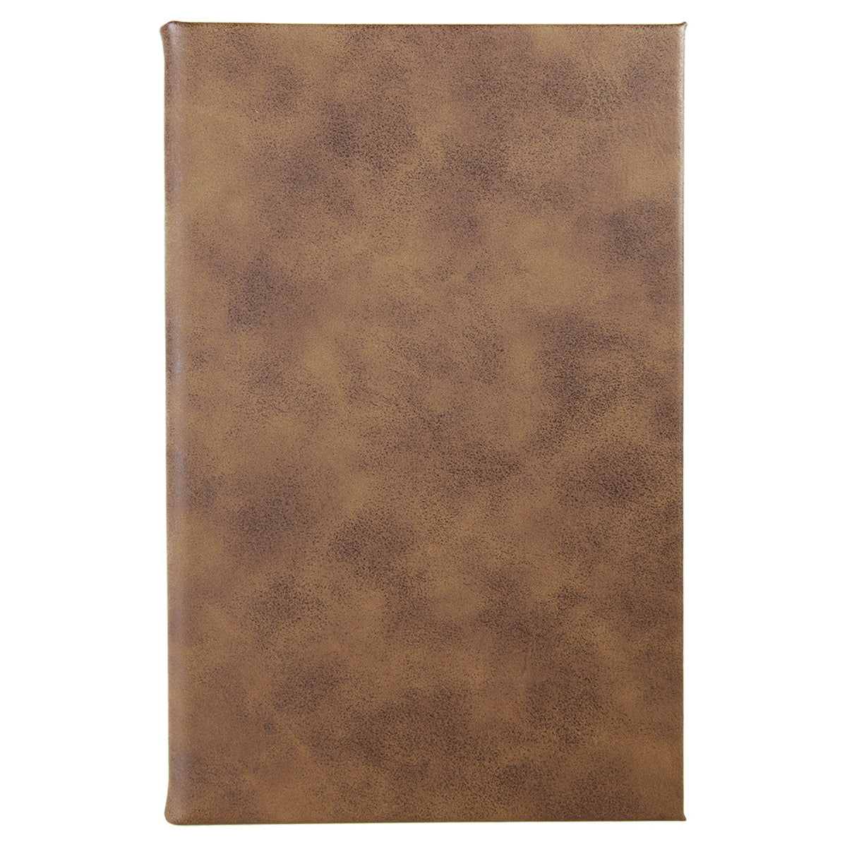 Rustic brown leatherette journal, ready for custom engraving