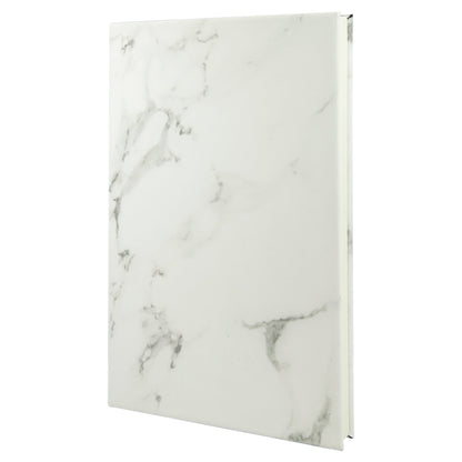 White marble print journal, ready for custom engraving