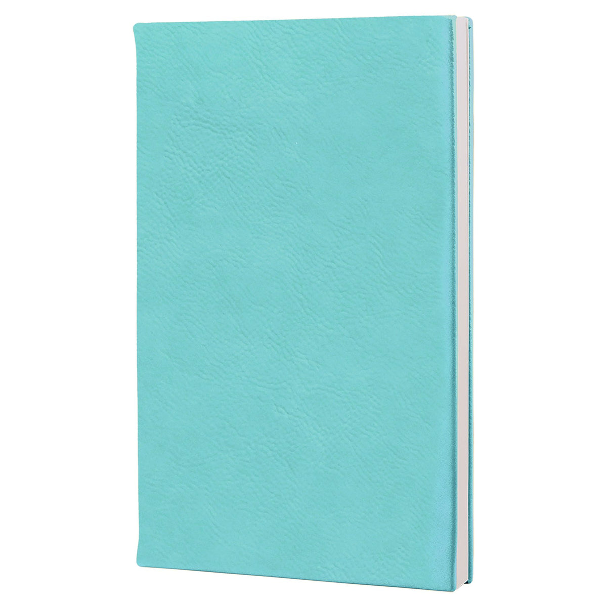 Teal leatherette journal, ready for custom engraving
