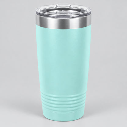 Light blue 20 oz insulated stainless steel tumbler for custom engraving