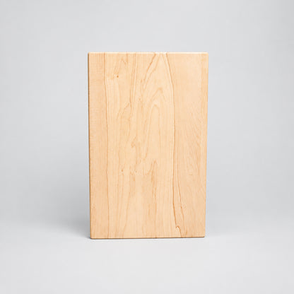Maple 11 x 17 inch cutting board, back side without groove
