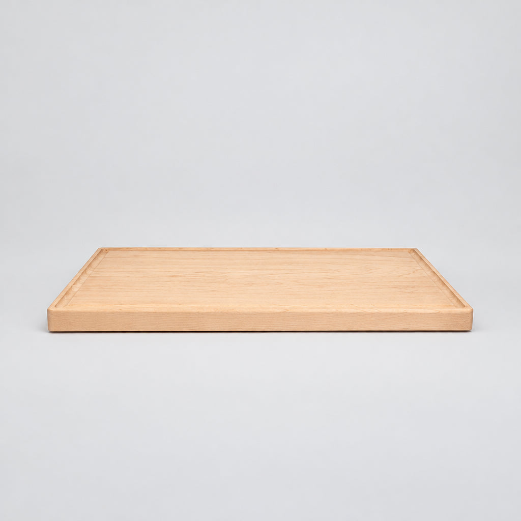 Maple 11 x 17 inch cutting board, side profile view