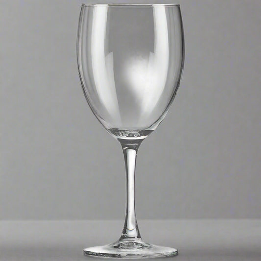 10.5 oz engraved wine glass, laser engraved by Carve & Burn in Miami