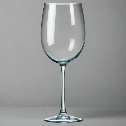 19 oz engraved wine glass, laser engraved by Carve & Burn in Miami